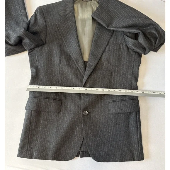 VTG Cricketeer Harris Men's 40S Tweed Wool Blazer Pinstripe Suit Jacket Ivy Trad